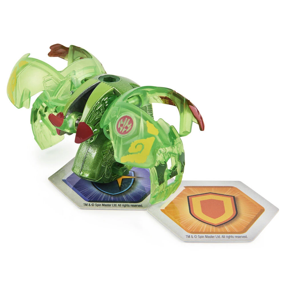 Bakugan Evolutions, Sectanoid (Green), Platinum Series True Metal Bakugan, 2 BakuCores and Character Card