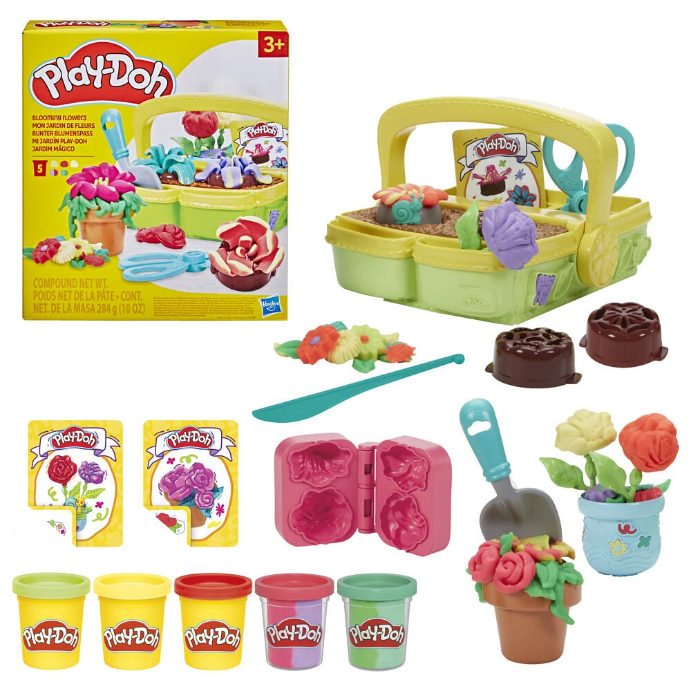 Play-Doh Mon jardin de fleurs, coffret de pâte à modeler