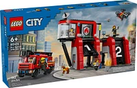 LEGO City Fire Station with Fire Truck Pretend Play Toy 60414