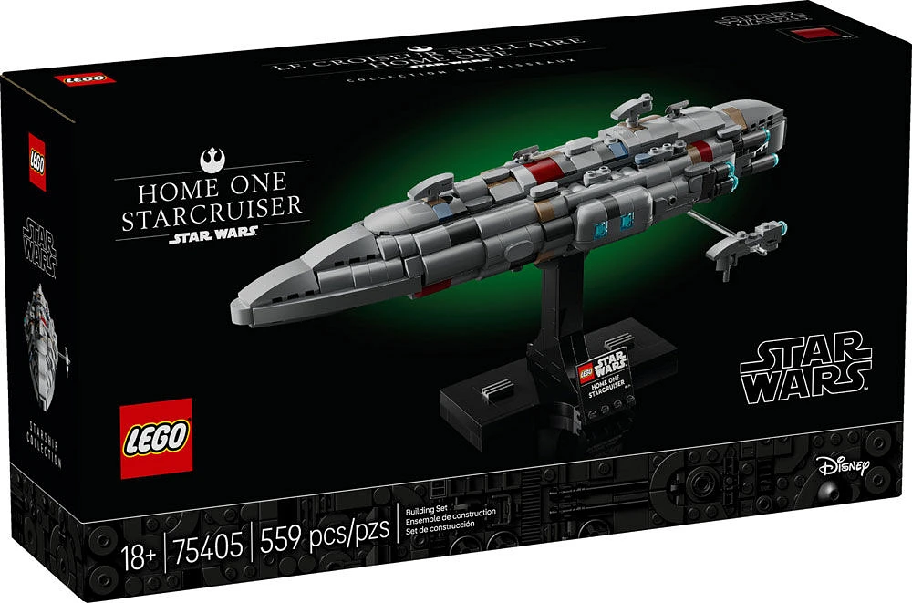 LEGO Star Wars : Le Retour du Jedi Le croiseur stellaire Home One, modèle de vaisseau à construire 75405