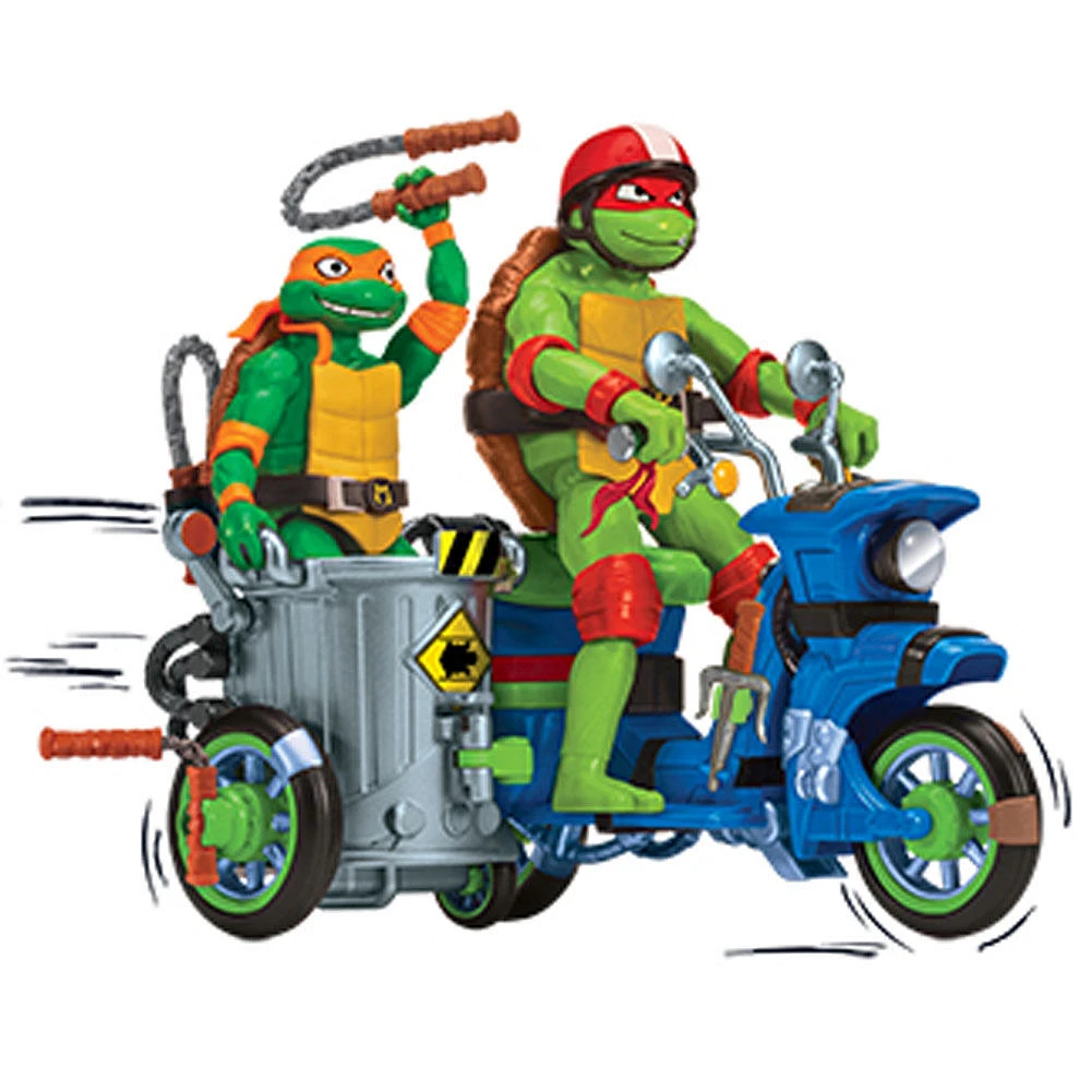 Les Tortues Ninja Mutantes : Mutant Mayhem Battle Cycle avec la figurine exclusive de Raphael