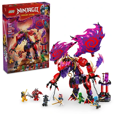 LEGO NINJAGO Thunderfang, le dragon du chaos, jouet de ninjas, ensemble de combat avec 6 figurines 71832