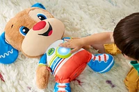 Fisher-Price - So Big Puppy Toddler Learning Toy, Plush Dog with Music Sounds and Educational Content, Laugh and Learn - French Version