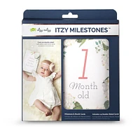Itzy Ritzy Milestone Cards - Floral - English Edition