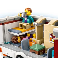 LEGO City Holiday Adventure Camper Van Building Toy Set - Vacation Toy for Kids - Includes 3 Minifigures - 60454