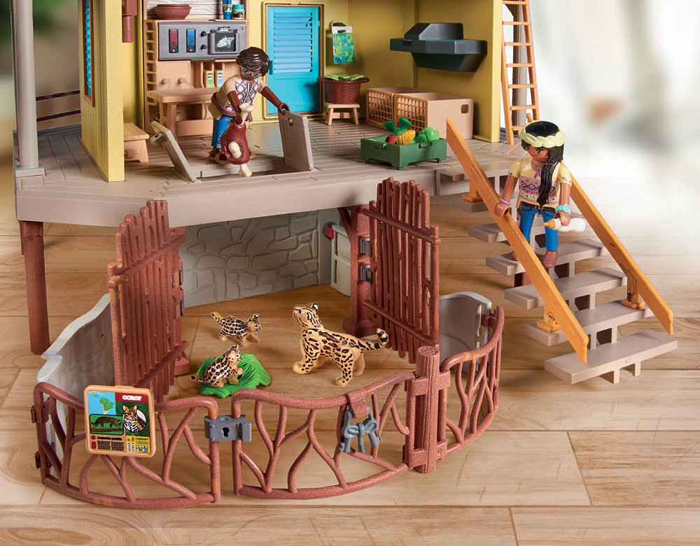 Playmobil - Wiltopia - Centre de recherche avec effet lumineux et boussole