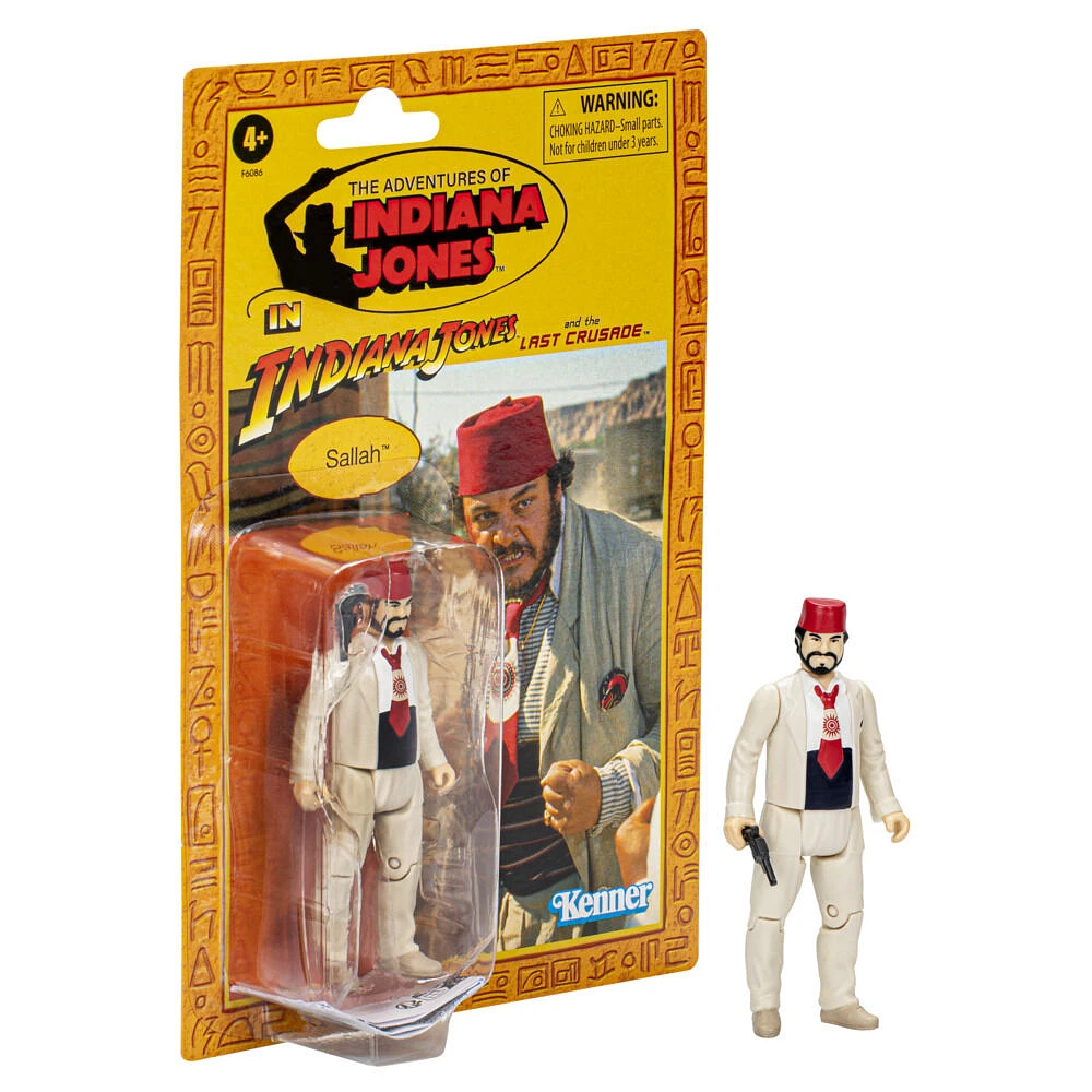 Indiana Jones et la dernière croisade Retro Collection, figurine Sallah de 9,5 cm