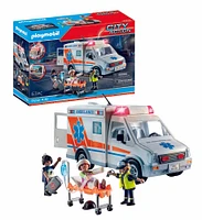 Playmobil - Ambulance avec enfant blessé