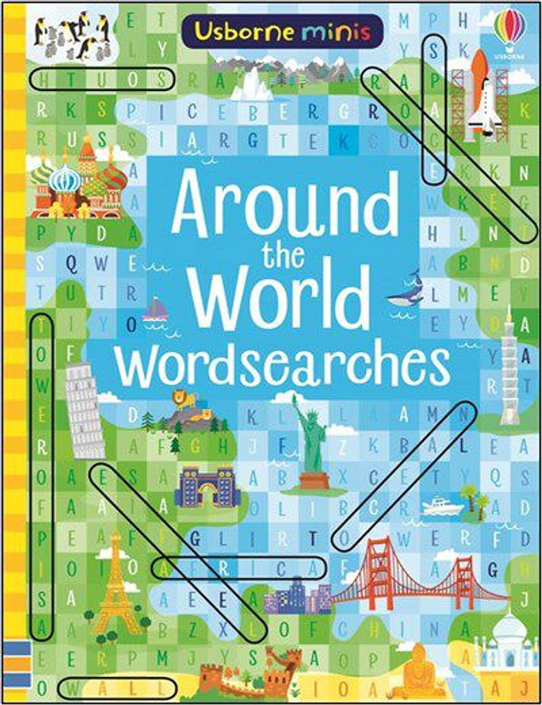 Usborne Minis:  Around The World Wordsearches - Édition anglaise