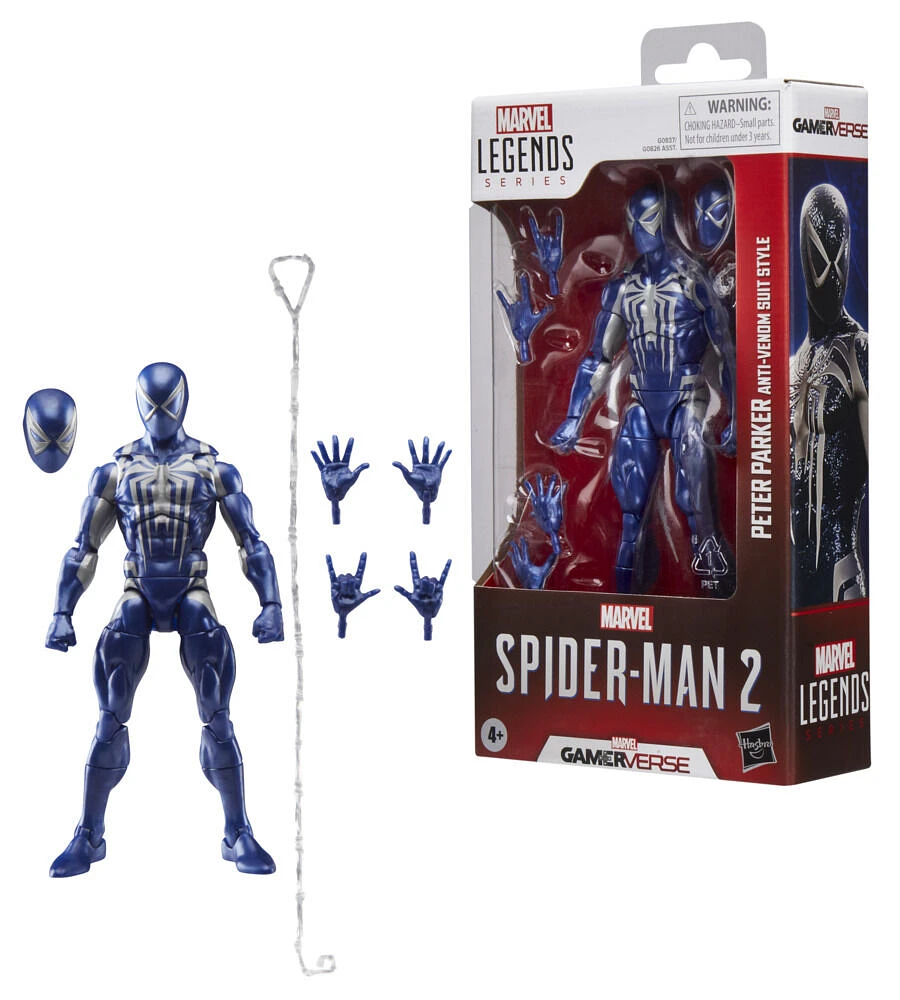 Marvel Legends Series Gamerverse Peter Parker Anti-Venom Suit Style Spider-Man Action Figure