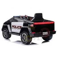 KidsVip 12V Kids and Toddlers Future Police Ride on car w/Remote Control - English Edition