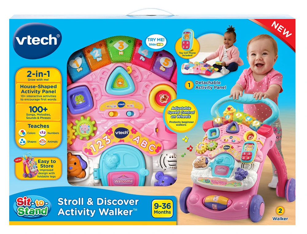 Super trotteur parlant VTech - Rose - Édition anglaise - Notre exclusivité