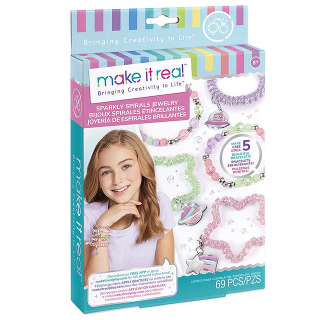 Make It Real: Crown of Enchantment - DIY Jewelry Kit, Create Up to 12  Eye-Catching Charm Hair Accessories, Butterflies, 73 Pieces, All-in- 1 DIY  KIT