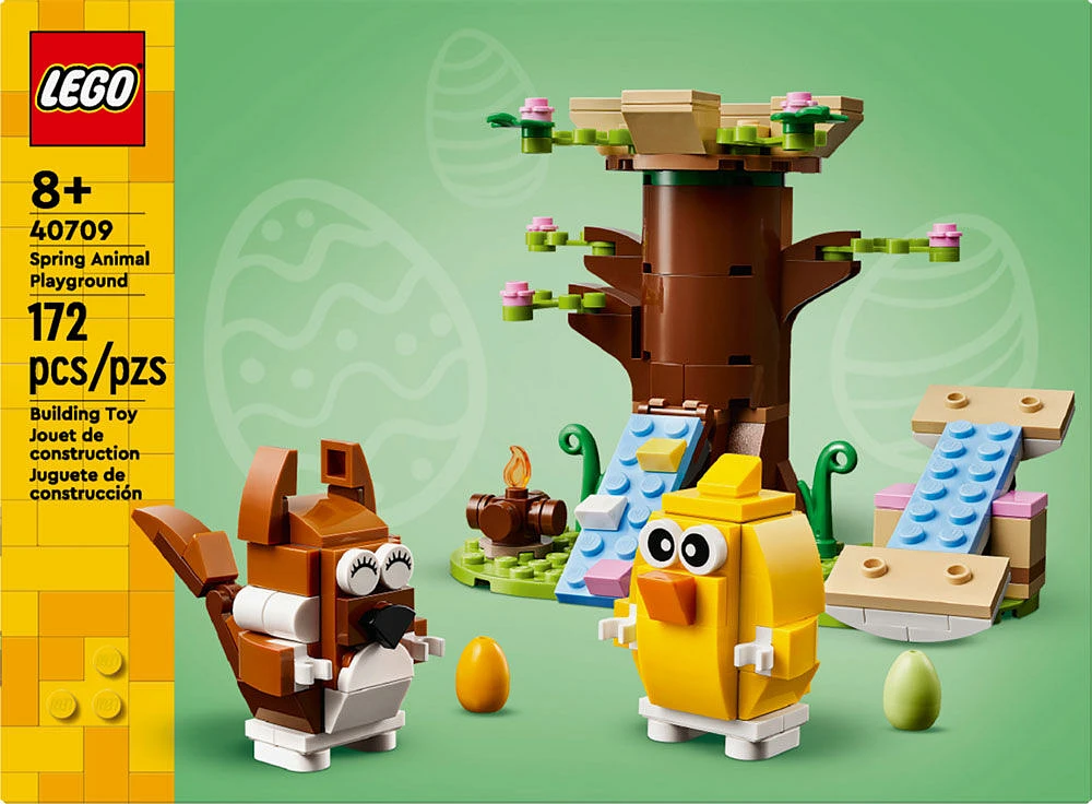 LEGO L'aire de jeu printanière pour animaux Ensemble de jeu avec oiseau et écureuil 40709