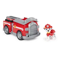 PAW Patrol, Marshall Fire Engine, Camion avec figurine articulée à collectionner, jouets respectueux de la planète