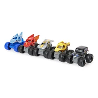 Monster Jam, Coffret de 5 monster trucks officiels Mini à collectionner avec 1 monster truck mystère, échelle 1:87