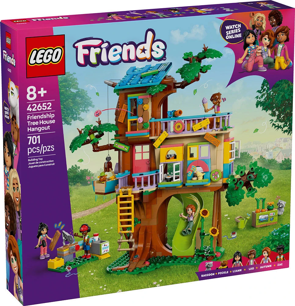 LEGO Friends Friendship Tree House Hangout - Building Toy Playset for Kids with 4 Minidolls - 42652