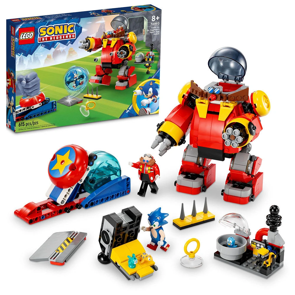 LEGO Sonic the Hedgehog Sonic vs le Robot oeuf de la Mort du Dr. Eggman 76993 (615 pièces)