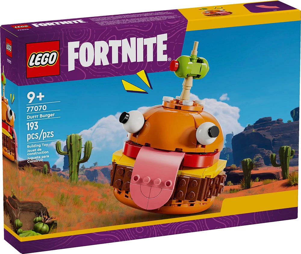 LEGO Fortnite Durrr Burger Ensemble de construction de jeu vidéo, Modèle à exposer 77070