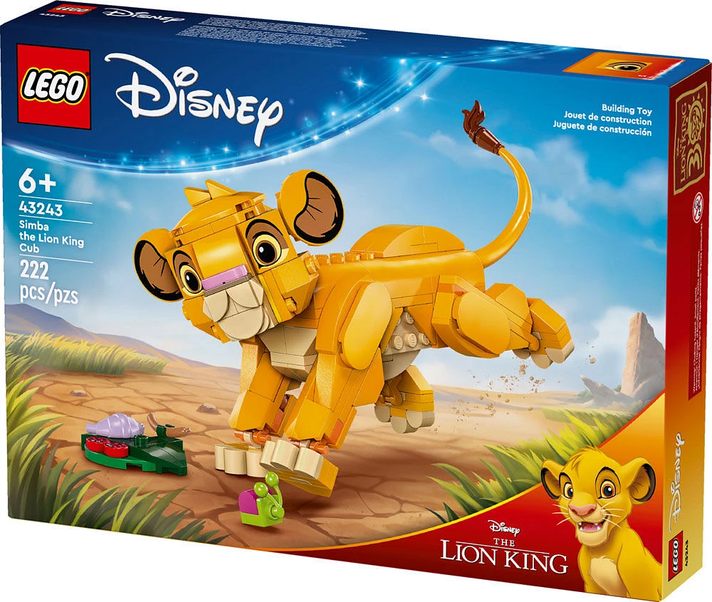 LEGO Disney Simba the Lion King Cub Disney Toy Buildable Gift Idea 43243