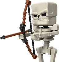 Minecraft Skeleton Action Figure & Accessories, 4-inch Toy Set Inspired by A Minecraft Movie
