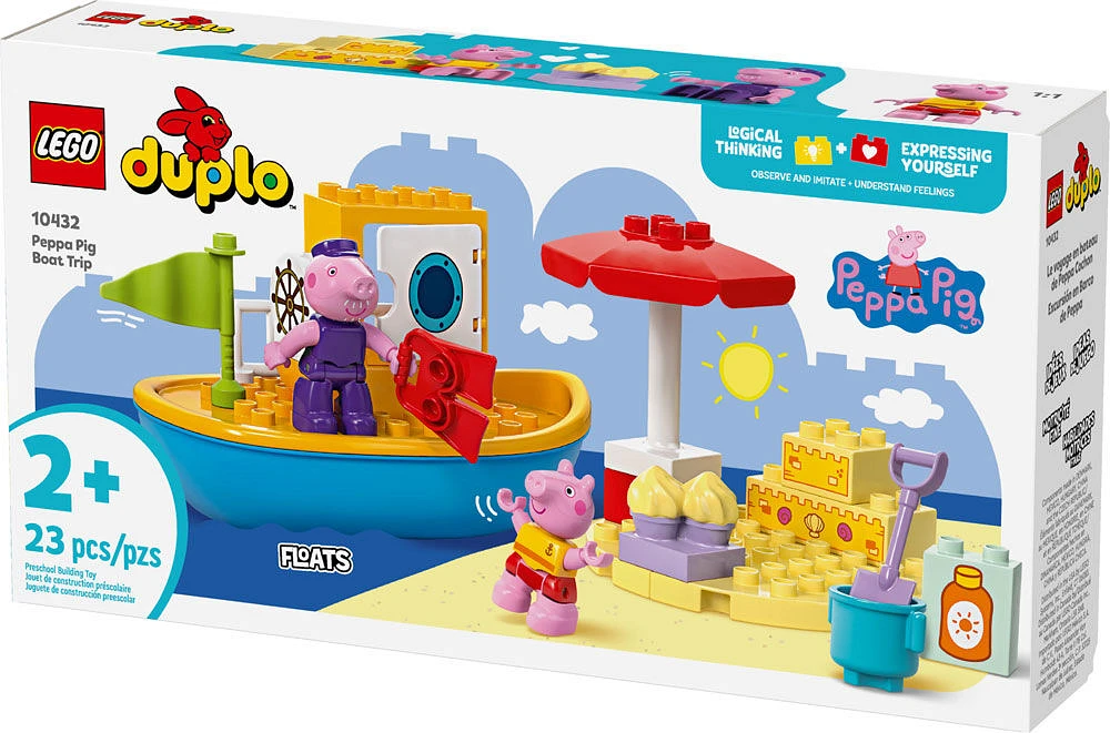 Ensemble LEGO DUPLO Le voyage en bateau de Peppa Cochon 10432