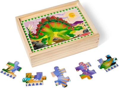 Melissa and Doug - Jigsaw Puzzles in a Box- Dinosaurs