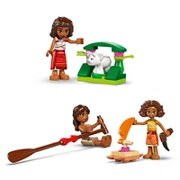 LEGO Disney Moana Adventure Canoe Building Toy Set - Pretend Play Toy Boat with 4 Disney Characters - 43270