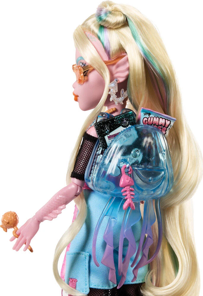 Monster High-Poupée Lagoona Blue-Poupée avec animal et accessoires