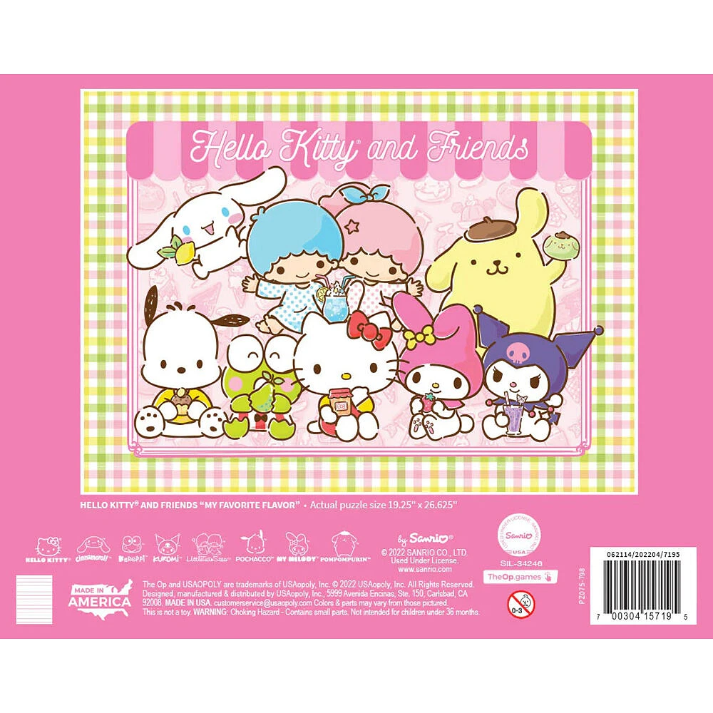 USAopoly Hello Kitty and Friends "My Favorite Flavor" Casse-Tête De 1000 Pièces - Édition anglaise