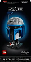 LEGO Star Wars Jango Fett Helmet - Collectible DIY Model Kit For Adults 18+ - Room Decor Idea - 75408
