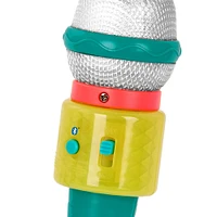 B. toys Shinin' Musical Mic Toy Musical Microphone with Bluetooth