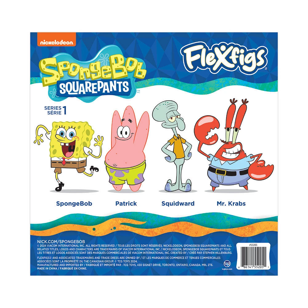 Flexfigs -  Nickeloean Spongebob & Friends 4-Pack (Series 1)