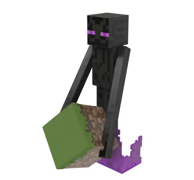 Minecraft Diamond Enderman Action Figure with Accessories, 5.5-inch Toy Collectible