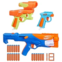 Nerf N Series Gear Up Pack, 3x Blasters, 18 Nerf N1 Darts Compatible Only with Nerf N Series Blasters - R Exclusive