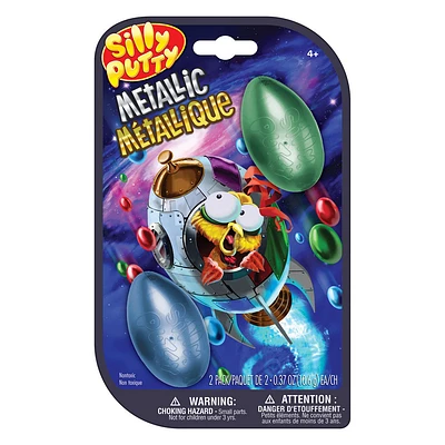 Crayola Silly Putty Metallic Eggs, 2 Count