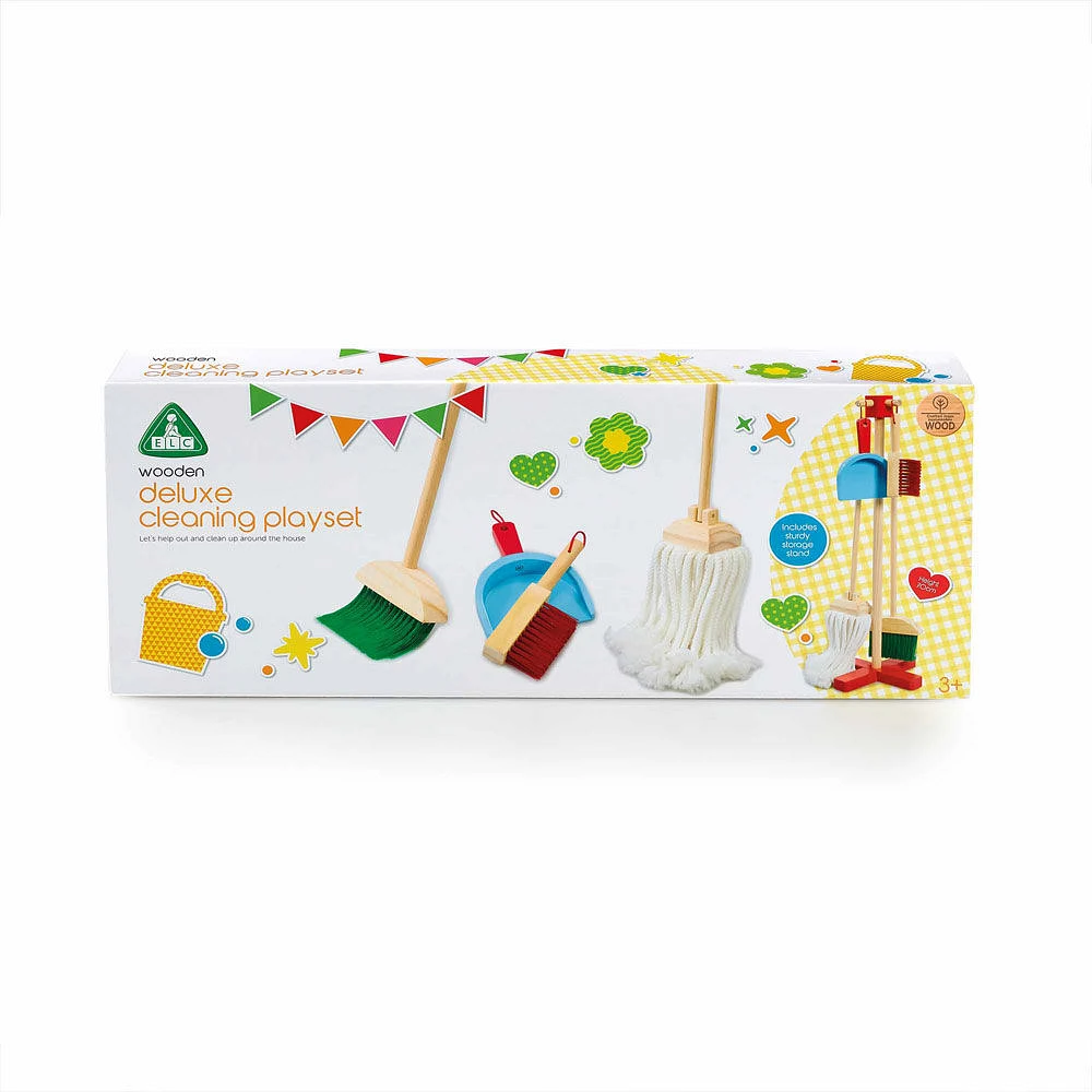 Early Learning Centre Wooden Deluxe Cleaning Playset - English Edition - R Exclusive