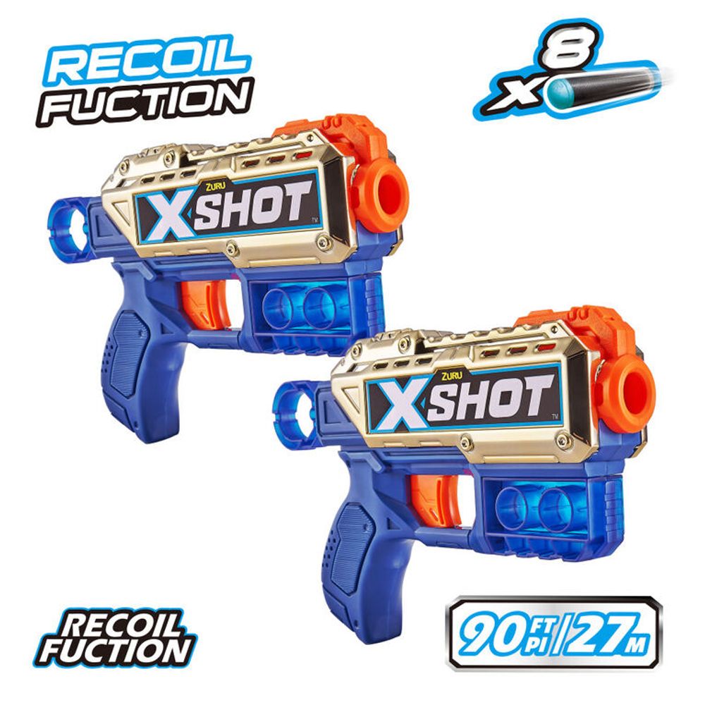 X-Shot Excel Fury 4 Foam Dart Blaster (16 Darts) by ZURU