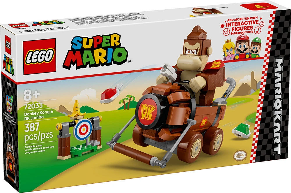 LEGO Super Mario: Mario Kart Donkey Kong & DK Jumbo - Collectible Toy - Nintendo Gift Idea - 72033