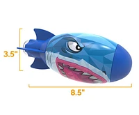 Swimways Shark Rocket, Accessoires de piscine pour enfants et jouets de piscine torpilles, Jeux de plein air aquatiques, fusée pour la piscine, les lacs et la plage