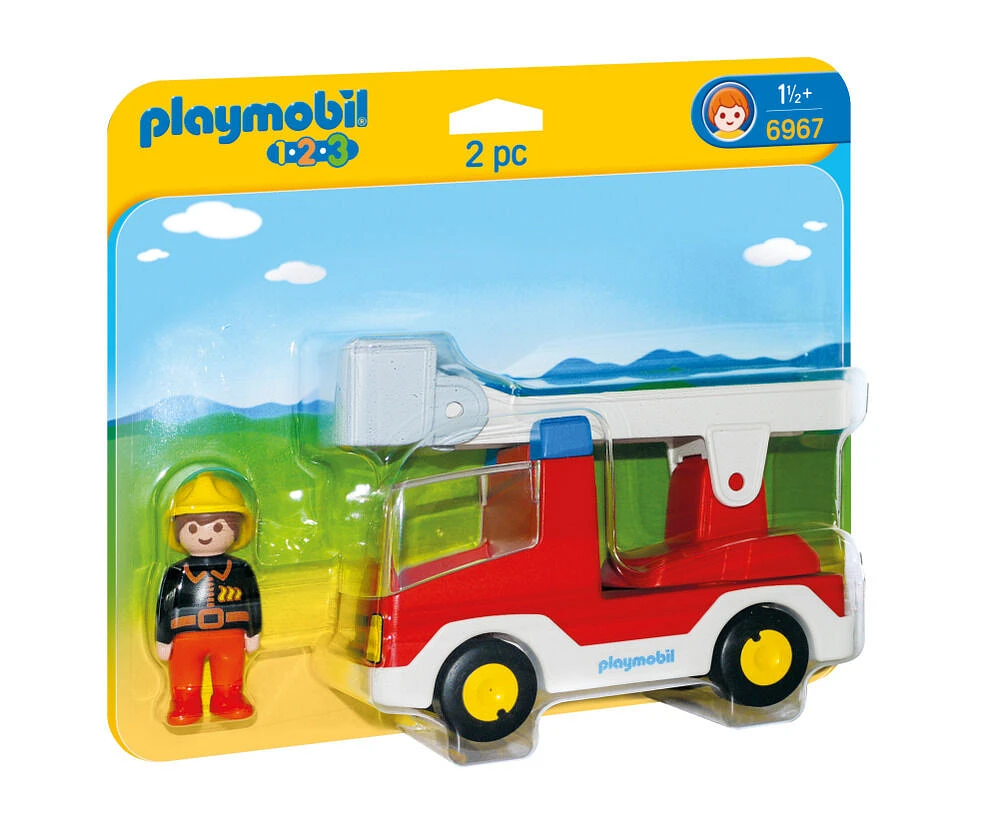 Playmobil - Camion de pompiers avec échelle pivotante