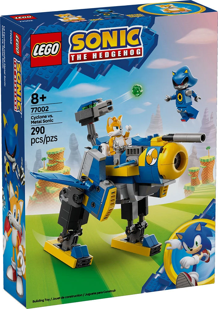 LEGO Sonic the Hedgehog Le Cyclone contre Metal Sonic, Jouets d'ensembles de jeu de robot à collectionner 77002