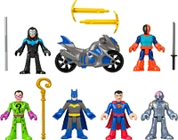 Imaginext DC Super Friends Deluxe Figure Pack Batman Toys for Preschool Kids, 9 Pieces