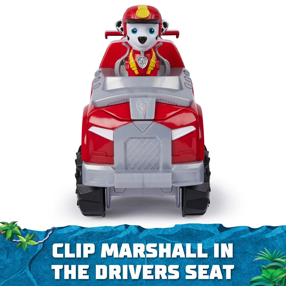 PAW Patrol Jungle Pups, Marshall's Elephant Vehicle, Camion avec figurine à collectionner