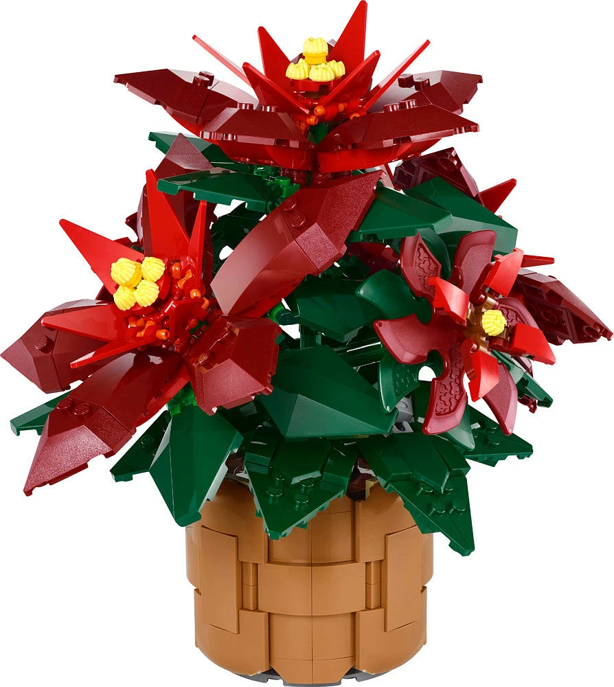 LEGO Icons Poinsettia Plant Building Set, Holiday Home Décor, Grande Italia Plant, Holiday Centerpiece, 10370