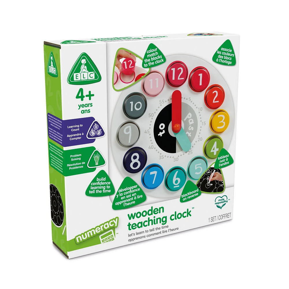 Early Learning Centre Wooden Teaching Clock - R Exclusive