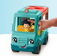 Fisher-Price Little People Serve It Up Food Truck Musical Toddler Toy Vehicle, Multilanguage Version