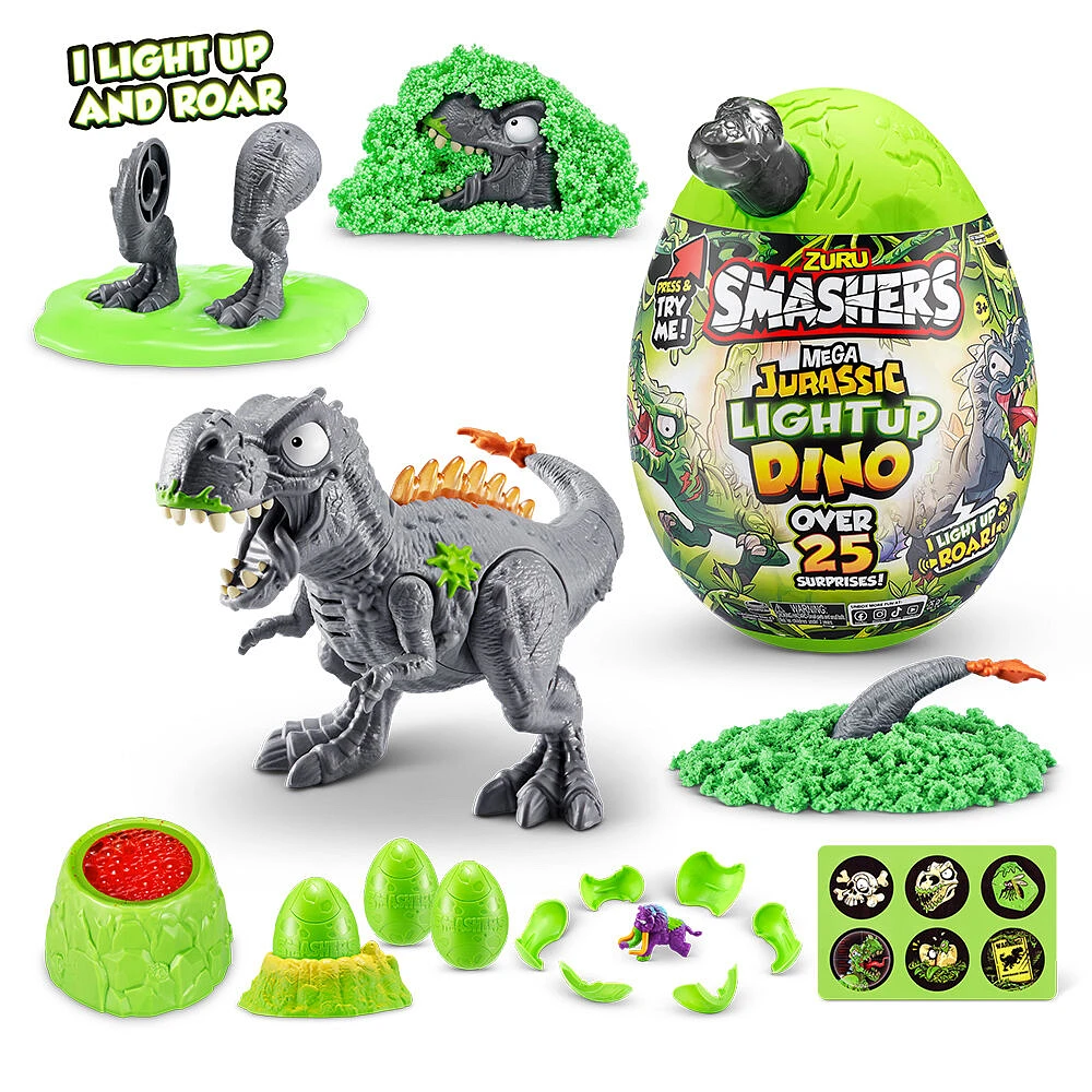 Smashers Mega Jurassic Light Up Dino Egg by ZURU