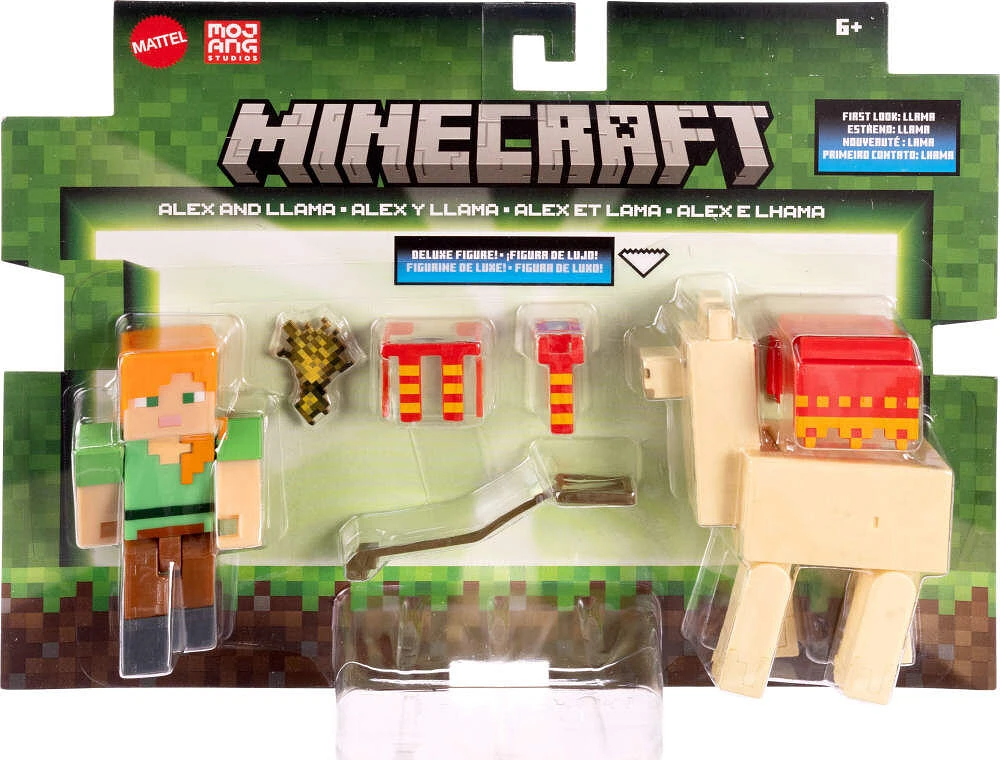 Minecraft - Coffret de 2 figurines articulées de 7,62 cm (3,25 po