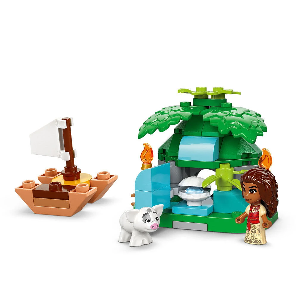 LEGO Disney Les jeux de Moana sur l'île, Modèle à construire avec maison pour minipoupée 43260